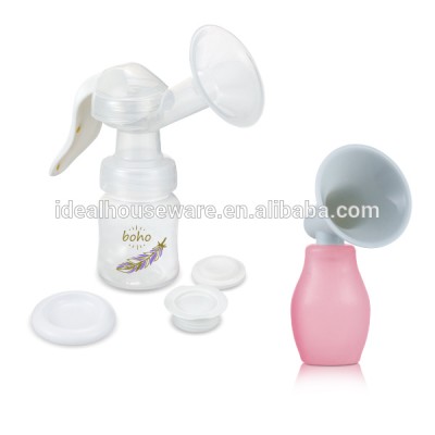 Manual Breast Pump With 4OZ Wide-Neck PP Bottle