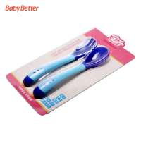 Eco-Friendly Silicone soft spoon and fork set Best gift for baby